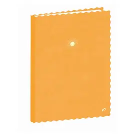 CARNET 21 ligné Fant festonné jaune photo du produit