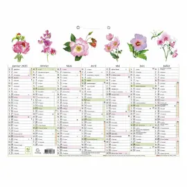 Calendrier  43 x 33,5 Fleurs 7 mois photo du produit