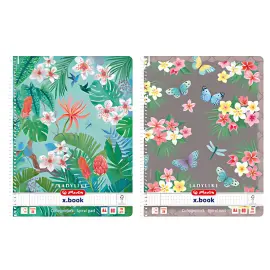 HERLITZ Cahier &agrave; spirales Ladylike, A4, quadrill&eacute; photo du produit