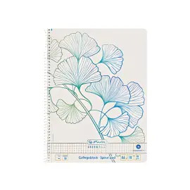HERLITZ Cahier spiralé GREENline Ginkgo, A4, quadrillé photo du produit