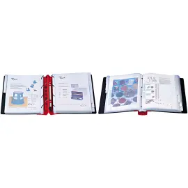 WEDO ERGOGRIP Classeur de pr&eacute;sentation, 56 mm, noir/bleu, A4 photo du produit