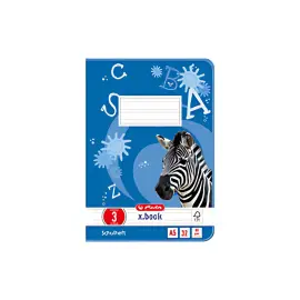 Cahier scolaire x.book - A5 - lin&eacute;ature 3 - Herlitz photo du produit