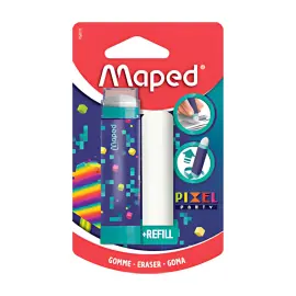 MAPED Gomme PIXEL PARTY + gomme de rechange, blister photo du produit