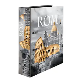 Classeur &agrave; levier &agrave; motifs Rome - A4 - dos 70 mm - Herma photo du produit