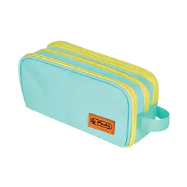 HERLITZ Trousse &agrave; deux compartiments universit&eacute;, menthe/ photo du produit