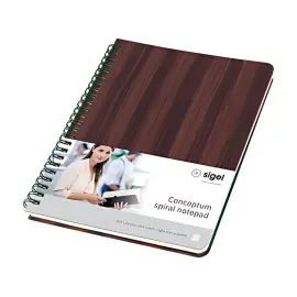 sigel Cahier à spirale Edition Conceptum Nature, A5, bois photo du produit