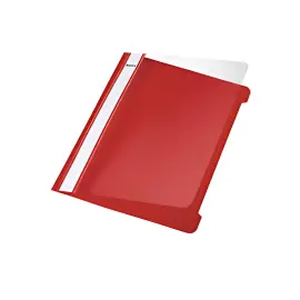 LEITZ Chemise à lamelle Standard, format A5, en PVC, rouge photo du produit