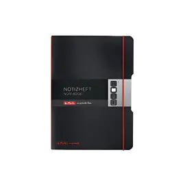 HERLITZ Carnet de notes my.book flex, A6, PP, noir photo du produit
