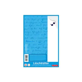 HERLITZ Bloc de papier buvard au format A4, 80 g/m2, blanc photo du produit