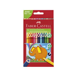 FABER-CASTELL Crayons de couleur triangulaire Jumbo, étui 24 photo du produit