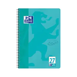 Cahier Touch - A4+ - lign&eacute; - 160 pages - Bleu aqua - Oxford photo du produit