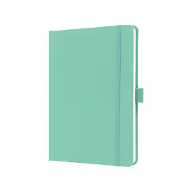 sigel Carnet de notes Jolie Feel, tissu, A5, ligné, menthe photo du produit
