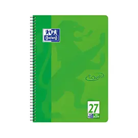 Oxford Cahier Touch, A4+, lign&eacute;, 160 pages, vert herbe photo du produit