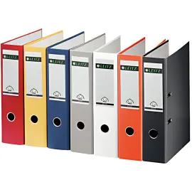 20 LEITZ classeur plastique, 180 degr&eacute;s, format A4, 80 mm, noir photo du produit