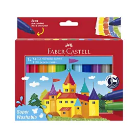 FABER-CASTELL Feutre JUMBO Superwashable, &eacute;tui de 12 photo du produit