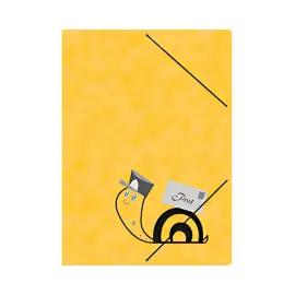 RNK Chemise à élastiques 'poste' avec bande élastique, jaune photo du produit