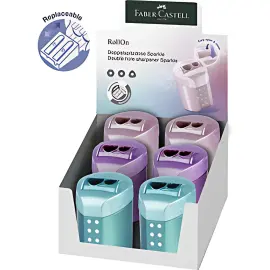 6 FABER-CASTELL Taille-crayon double RollOn SPARKLE photo du produit