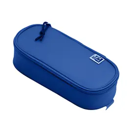 Oxford Trousse, polyester, oval, bleu photo du produit