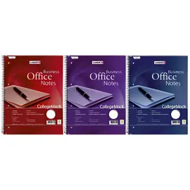 LANDR&Eacute; Bloc &agrave; spirale 'Business Office Notes', A4, recouvert photo du produit
