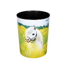 L&auml;ufer Corbeille &agrave; papier 'cheval dans un champ de colza' photo du produit