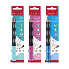 FABER-CASTELL Crayon de papier GRIP 2001 TWO TONE, blister photo du produit