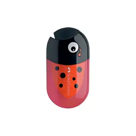 Taille-crayon double Coccinelle - Rouge/noir - Faber-Castell photo du produit
