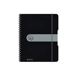 Cahier &agrave; spirales easy orga to go - A5 - Noir - Herlitz photo du produit