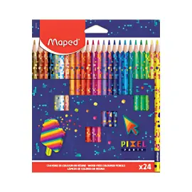 MAPED Crayon de couleur PIXEL PARTY, étui carton de 24 photo du produit