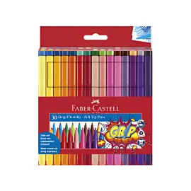 FABER-CASTELL Stylo feutre GRIP COLOUR MARKER, &eacute;tui de 30 photo du produit