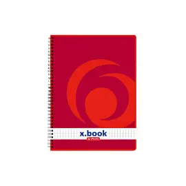 Cahier &agrave; spirales x.book A5 - 160 pages - quadrill&eacute; - Herlitz photo du produit