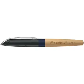 STABILO Stylo plume Grow, bleu myrtille / h&ecirc;tre photo du produit