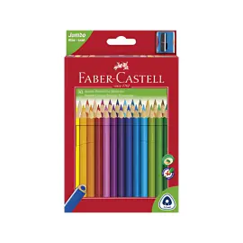 FABER-CASTELL Crayons de couleur Jumbo triangulaire, 30 étui photo du produit