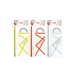 HERLITZ Kit de g&eacute;ometrie my.pen, 4 pi&egrave;ces, assorti photo du produit