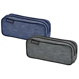 2 HERLITZ Trousse double 'Knitted Fabric', assorti photo du produit
