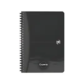 Oxford Office Cahier &agrave; spirale 'Oceanis', A5, PP, noir photo du produit