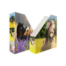 HERMA Porte-revue 'Pr&eacute; &agrave; chevaux', A4, carton, (L)85 mm photo du produit