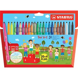 STABILO Feutre Trio A-Z, &eacute;tui carton de 24, PACK SPECIAL photo du produit