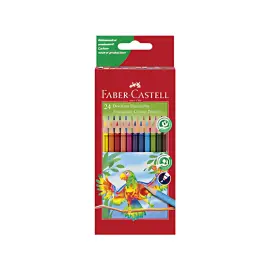 FABER-CASTELL Crayons de couleur triangulaires, étui de 24 photo du produit