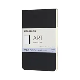 MOLESKINE Bloc à croquis, L/A5, 120 g/m2, carton, noir photo du produit