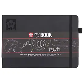 SAKURA Carnet de croquis, 130 x 210 mm, noir photo du produit