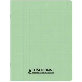 CONQUERANT CLASSIQUE Cahier 240 x 320 mm, Sey&egrave;s, vert pastel photo du produit