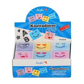 18 Läufer Gomme souple visages, en présentoir de 18 photo du produit