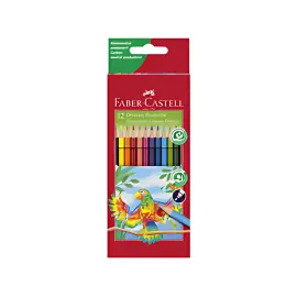 FABER-CASTELL Crayons de couleur triangulaires, étui de 12 photo du produit