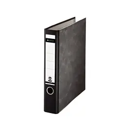 20 LEITZ Classeur marbr&eacute; nuageux, 180 d&eacute;gr&eacute;s, A4, 59 mm, noir photo du produit