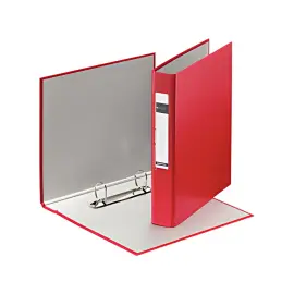 LEITZ Classeur &agrave; anneaux Standard, A5, rouge, m&eacute;canisme &agrave; 2 photo du produit