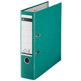 20 LEITZ Classeur &agrave; levier 180 degr&eacute;s, A4, 80 mm, turquoise photo du produit