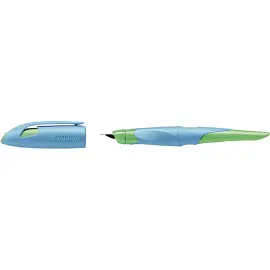 STABILO Stylo plume EASYbirdy R, droitiers, bleu/vert photo du produit