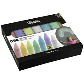 Wonday Craie de trottoir 'marelle' géante, étui carton de 7 photo du produit