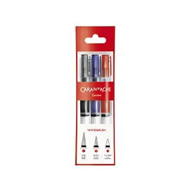 CARAN D'ACHE Pinceau aquarelle à réservoir d'eau, set de 3 photo du produit