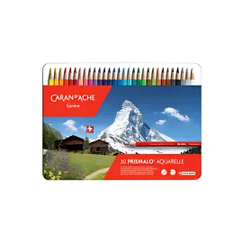 CARAN D'ACHE Crayon de couleur PRISMALO Aquarelle, 30 pièces photo du produit